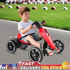 Children Kids Foldable Electric Go Kart w/ Bluetooth  LED Light Seat Adjustable