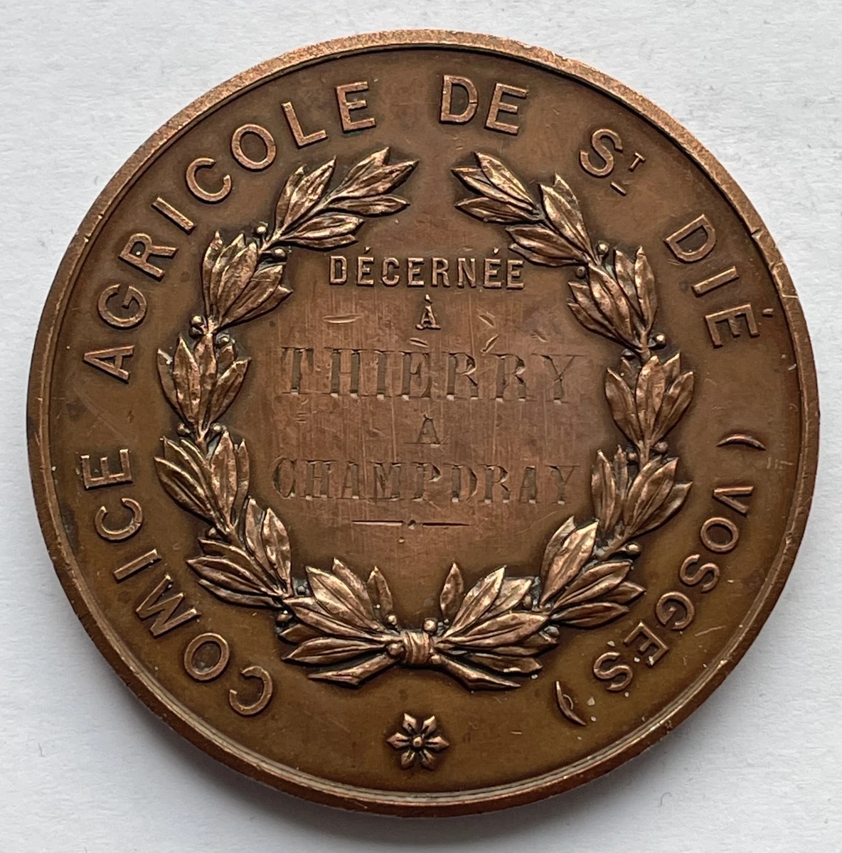 Médaille Ancienne Comice Agricole D’Arnay Le Duc 1885 – XIXe Siècle – Collection Française