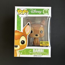 Funko Pop Disney Flocked Bambi Hot Topic Exclusivo #94 Ciervo Figura Vinilo