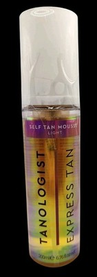 Tanologist Express Tan, Self Tan Mousse | Light | 6.76oz Odorless, Transfer-Free