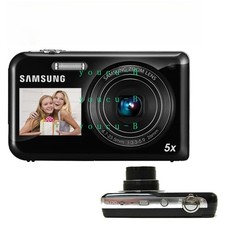Samsung PL170 Selfie Digital Camera 16.1MP 5x Optical Zoom Dual Screen LCD Black