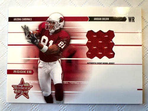 2003 Leaf Rookies & Stars Anquan Boldin Jersey Rookie RC #95/550 Cardinals