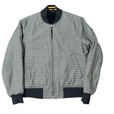 Rag & Bone ''REVERSIBLE'' Houndstooth Manston Men's Varsity Bomber Jacket   M