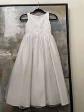 Cinderella Girls Size 6 Flower Girl Special Occasion White Dress