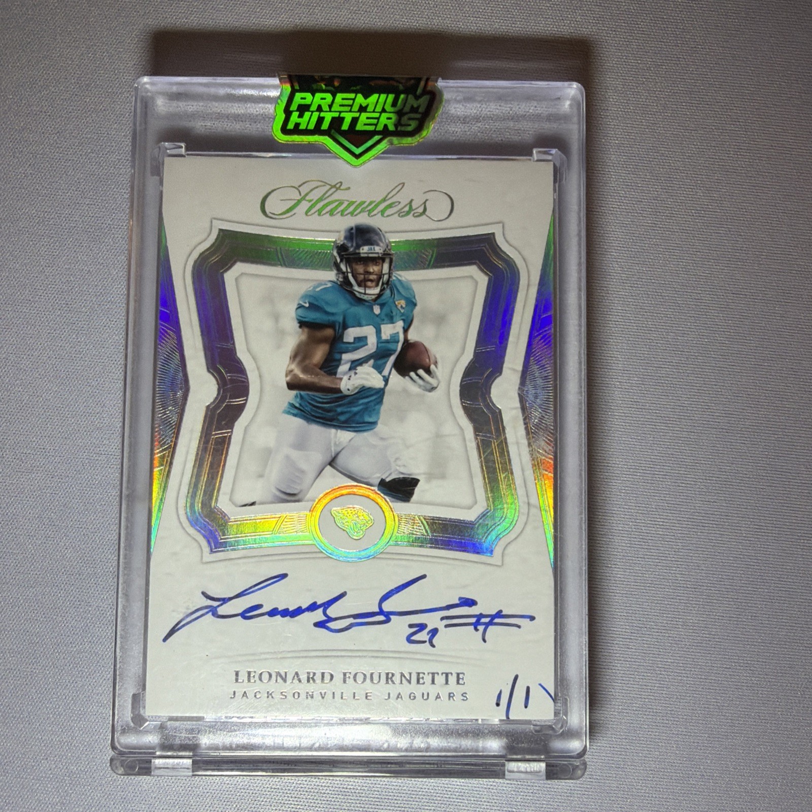 Leonard Fournette Flawless 1/1 Autograph view 1