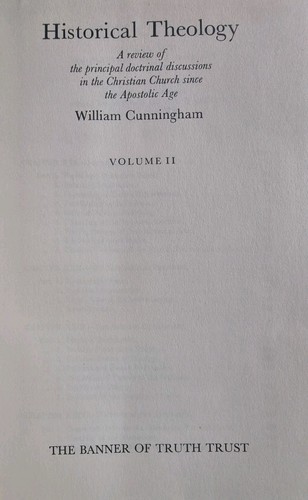 HISTORICAL THEOLOGY / William CUNNINGHAM / 2 Vols / Banner of Truth - Picture 18 of 24