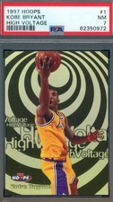 1997-98  Hoops High Voltage #1 Kobe Bryant Lakers HOF PSA 7 NM