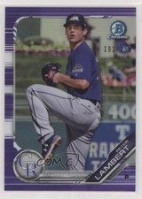 2019 Bowman Chrome Prospects Purple Refractor 191/250 Peter Lambert #BCP-136 uk2
