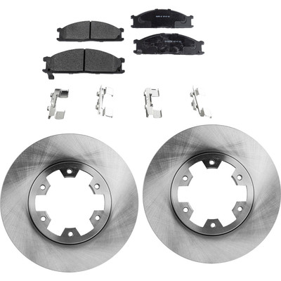 Front Brake Disc Rotor and Pad Kit For 1998-02 Nissan Frontier 86-94 Nissan D21