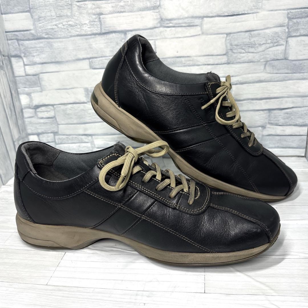 ASICS Walking Pedala Leather Sneakers Black 24.5cm Men's Pre-Owned thumbnail 7