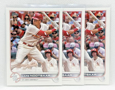3x Lot Lars Nootbaar 2022 Topps Series 1 #58 True Rookie Card RC Cardinals MINT