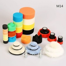 Outil Waxing pad 1/1.7cm Lavable 31Pcs Auto Perceuse Polisseuse Polissage