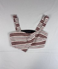 Zara Trafaluc Collection Cropped Top Bra Tank Woven Tribal - Size S