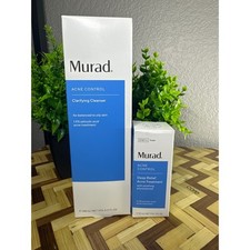 Murad Acne Control Set Clarifying Cleanser 5oz Deep Relief Treatment 1oz NEW