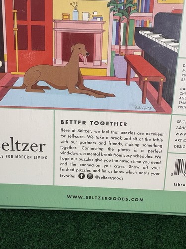 Rompecabezas Seltzer - Better Together 500 piezas - 18x24 pulgadas por el artista Kiki Ljung - Imagen 7 de 14