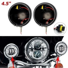 Pair 4.5 4-12 Inch Black Led Fog Light Brackets Housing Holder For Motorcycle Pair 4.5 4-12 Inch Black Led Fog Light Brackets Housing Holder For Motorcycle