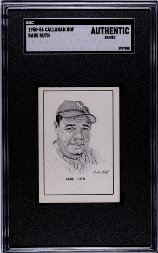 Babe Ruth 1950 Callahan Hall of Fame card