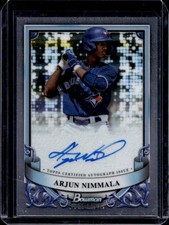 2024 Bowman Sterling Arjun Nimmala Prospect Auto Autograph #PA-AN Blue Jays