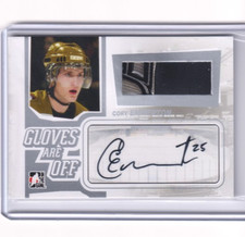 2008-09 ITG In The Game Heroes Prospects Game Used Glove AUTO Cory Emmerton /19