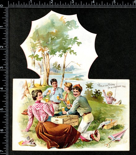 Dubuque Malting Picnic Beer Brewery Iowa Novelty Advertising Trade Card SR.A.dbI - Picture 5 of 10