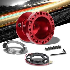 Red Aluminum 6-hole Steering Wheel Hub Adapter For Toyota Mr2corollaae86tc