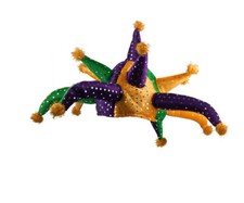 Sequins Jester Hat Crazy Mardi Gras Day Joker Pom Poms Fun Awesome Cap