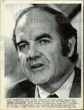 1971 Press Photo Senator George McGovern announces presidential nomination in DC