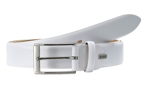 LLOYD Thin Belt W95 Gürtel Accessoire White Weiß - 第 1/1 張圖片