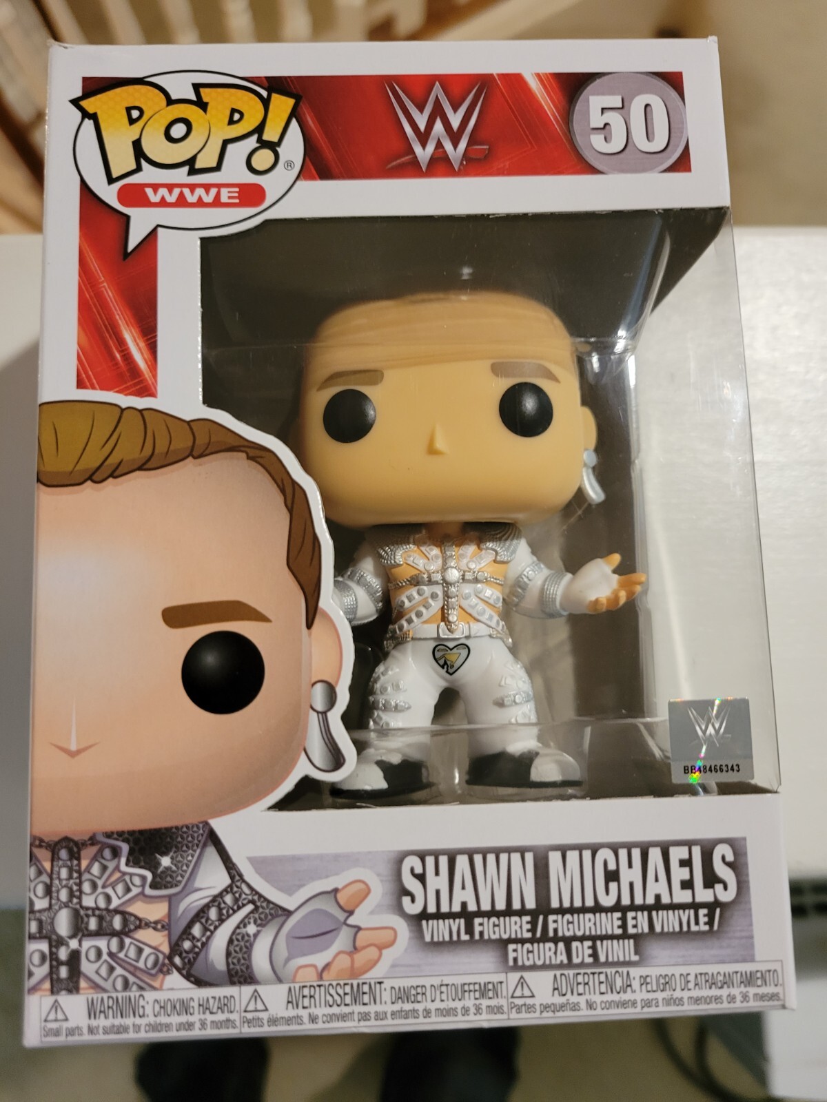 Funko Pop! Wwe Wrestling #50 Shawn Michaels Vinyl Figure + Protector