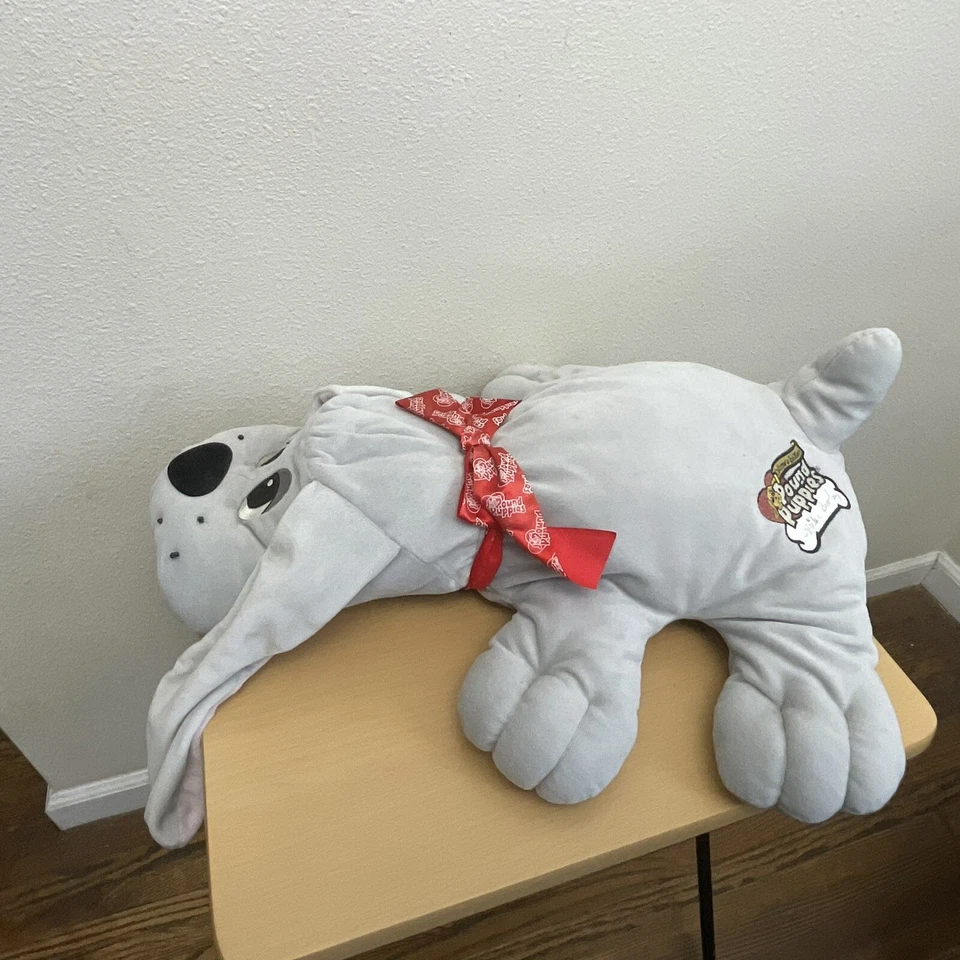 Pound Puppies Collector’s Edition Mike Bowling Grey Puppy With Red Bow - Image 2 of 4