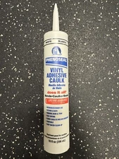 Phenoseal Vinyl Adhesive Caulk, White, Exterior/Interior