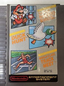 Super Mario Bros. / Duck Hunt / World Class Track Meet NES 1988 Tested & Working