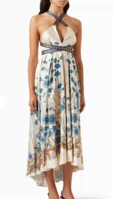 NWT Especia Alejandra Ivory Midi Dress Size XS | eBay