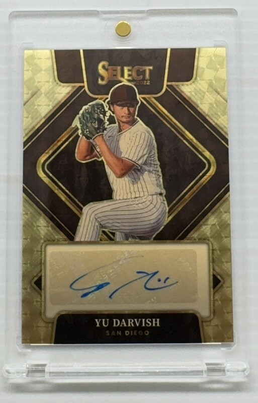 2022 Select Yu Darvish Gold Vinyl Prizm Autograph Auto #1/1 Padres