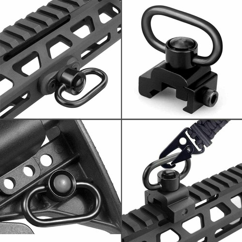 Single Point Gun Rifle Sling Strap MLOK QD Quick Release Swivel Airsoft Tactical - Picture 5 of 31