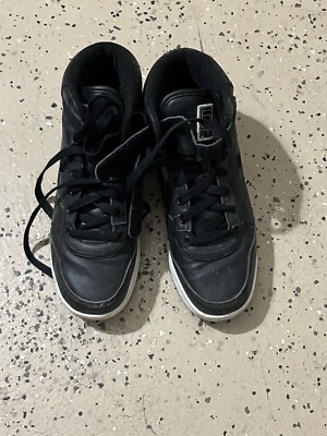 Fila Black High Top Womens Lace Up Sneakers Size 7.5