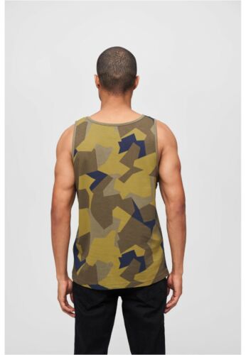BRANDIT Top Canotta T-shirt uomo militare sport casual Over sizes - Picture 47 of 50