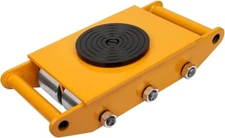 8T Steel Dolly Skate Machinery Mover Roller Heavy Duty Trolley Casters 360°