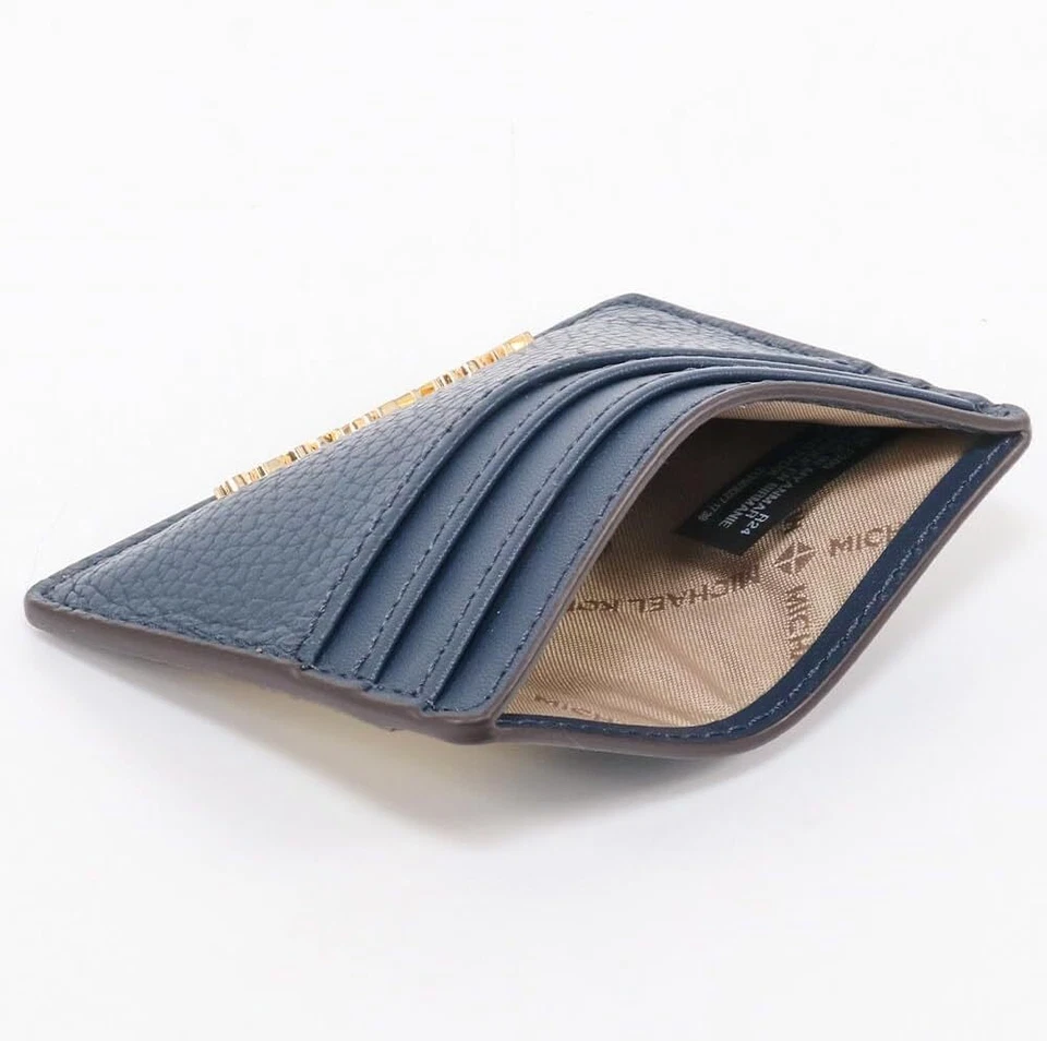 [Michael Kors] JUEGO JET VIAJE LG TARJETERO CUERO 35R4GTVD9L AZUL MARINO Outlet Foto 3 de 4