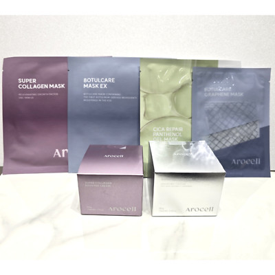 Arocell Premium Skincare Set_ Booster Cream 50g, Super Neck Cream, Mask x4Ea