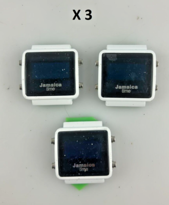 Stock Lotto 3 Orologi Digitali Jamaica Time Sport Funzionanti Usati No  Cinturino | eBay