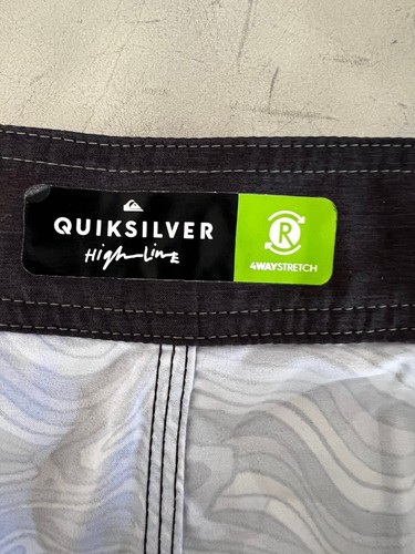 Pantalones cortos de tabla Quiksilver Highline bronceados remolino seco para hombre baúles talla 38 - Imagen 4 de 8