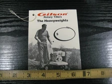 Gilson Heavyweight Rotary Tillers Sales Tag Brochure 73?