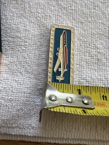 Vintage Cccp Russian AH-22 Aircraft An Kar Abnallnr Lapel Pin. - Picture 5 of 9