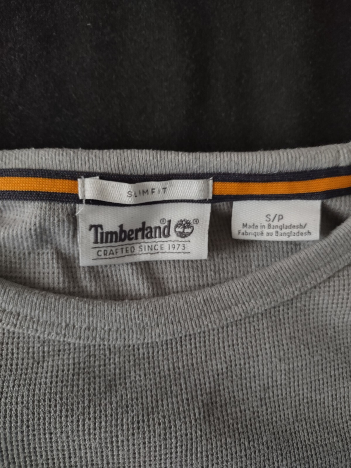 Timberland Grey Long Sleeve T-Shirt Small Slim Fit image 2