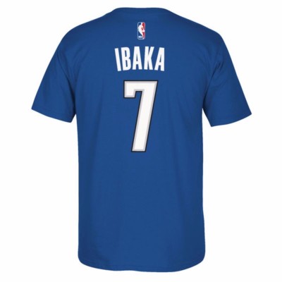 Serge Ibaka Orlando Magic NBA Adidas Men Blue Name Number Faux