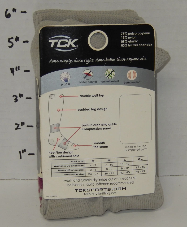 Calcetines TCK Champion talla pequeña hombre 3-6 mujer 4-7 nuevos con etiquetas por Twin City Knitting Foto 2 de 3