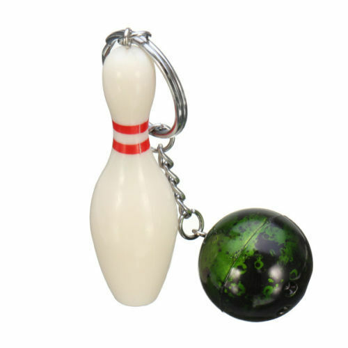 Fashion Mini Cute Bowling Pin and Ball Keychain Key Ring 3D Keyfob Keychain Gift - Bild 4 von 14