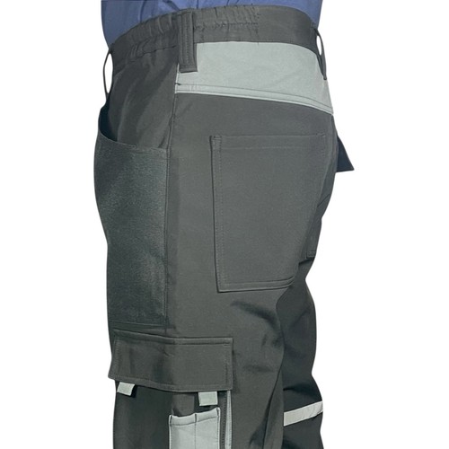 Mens Work Trousers Warm Fleece Lining Knee Pad Pockets Heavy Duty Combat Cargo - Picture 5 of 10