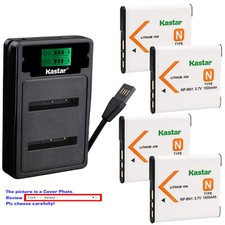 Kastar Battery LCD Dual Charger for Sony NP-BN1 BC-CSN Sony Cyber-shot DSC-TX66